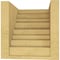 Ekena Millwork 7"W x 7"D x 7"H Wide Landon Rough Cedar Woodgrain TimberThane Corbel, Primed Tan CORUR07X07X07LANRCPR - alternate 2